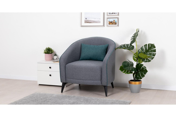 Фото Кресло Бернис, Серое