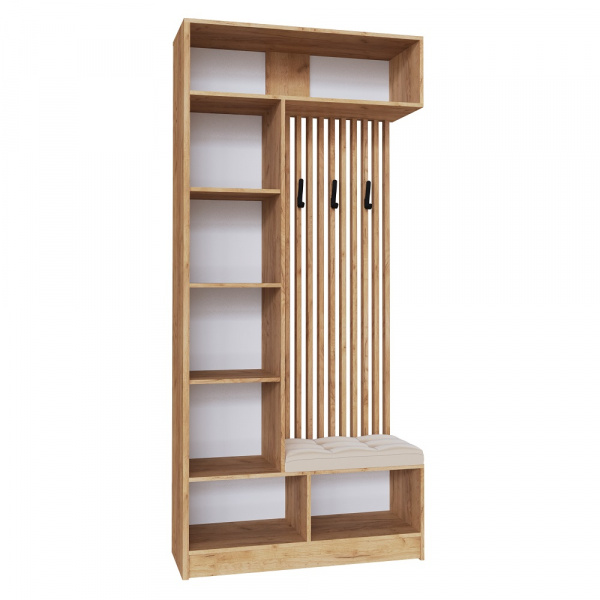 Фото Мини-прихожая Руэлла, Дуб крафт золотой, Белый