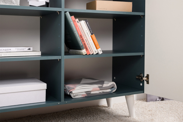 Фото Комод Либера 16.230.01, Бензин, Белый шагрень