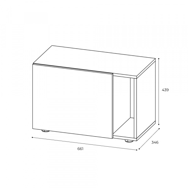 Фото Тумба со створкой Страйк, белый