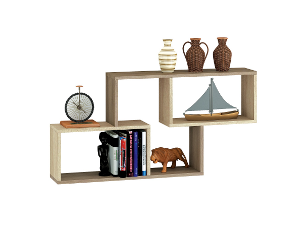 Фото Полка навесная ПН-3, ясень шимо/дуб сонома