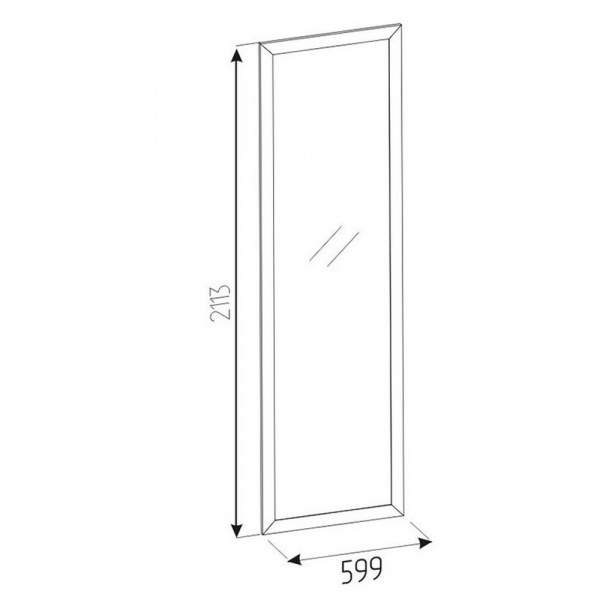 Фото Зеркало навесное Sherlock 75, дуб сонома