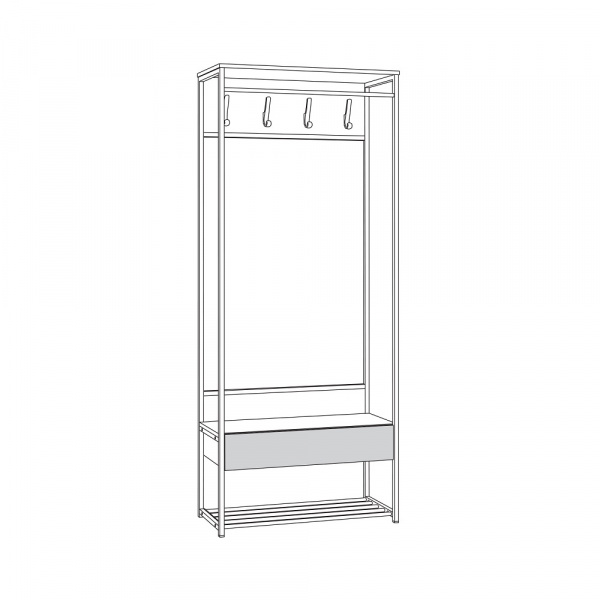 Фото Прихожая 15.120 N Трувор Дуб Гранж Песочный, Интра