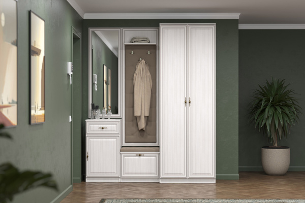 Фото Тумба для обуви Габриэлла М06, Вудлайн кремовый