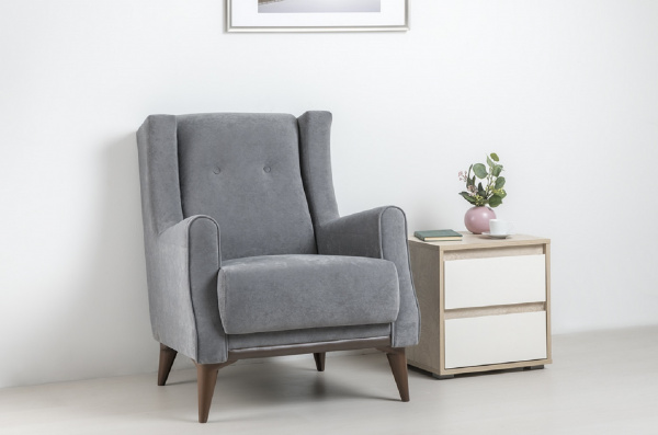 Фото Кресло Плимут Серое