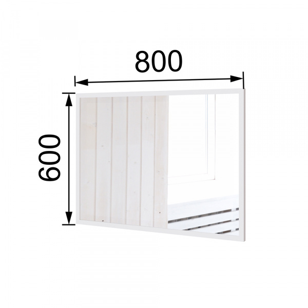 Фото Зеркало навесное Толедо ТЗ-20, Белый