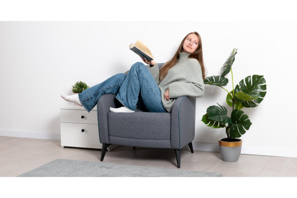 Фото Кресло Бернис, Серое