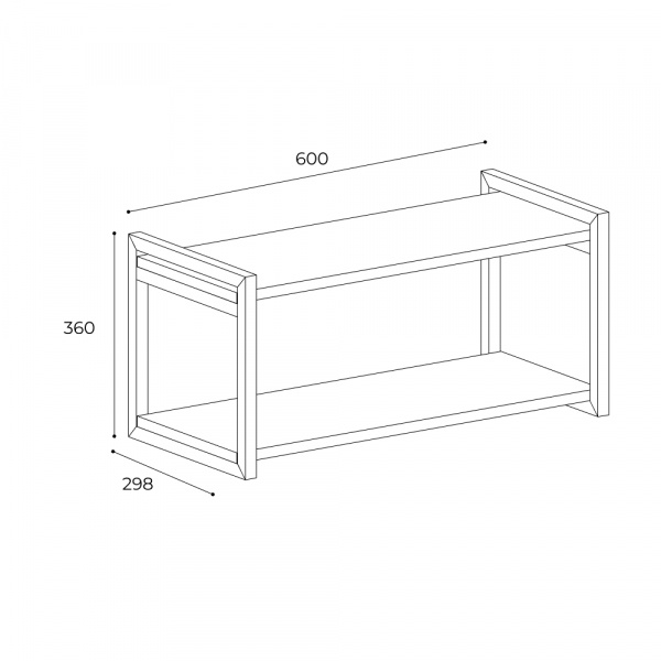 Фото Полка открытая Лило 600