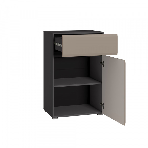 Фото Комод Сидней 16.231.02, Антрацит, Веллюто Капучино