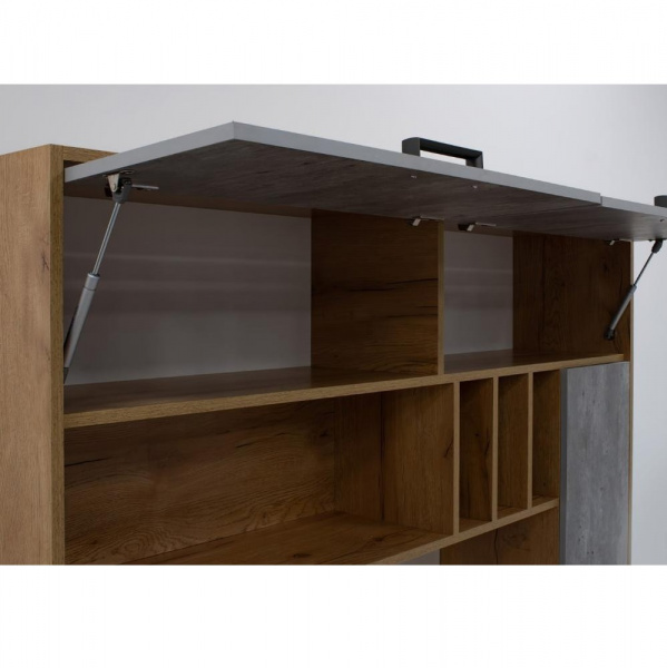 Фото Стол письменный Техно, крафт/цемент