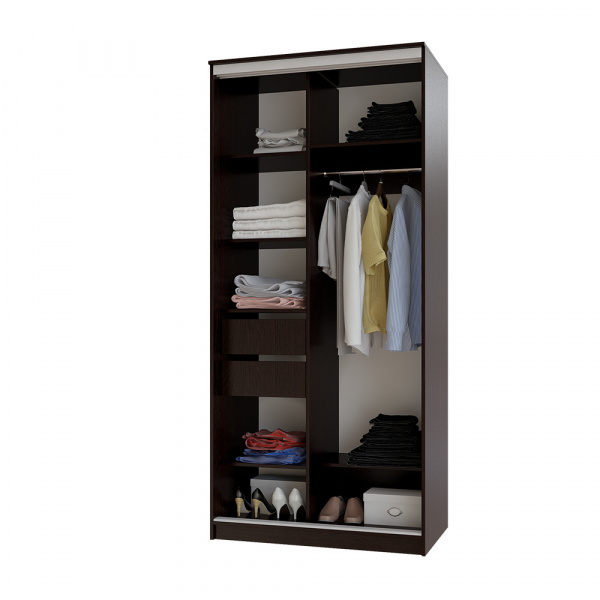 Фото Шкаф-купе Альянс 1,0 м, Венге