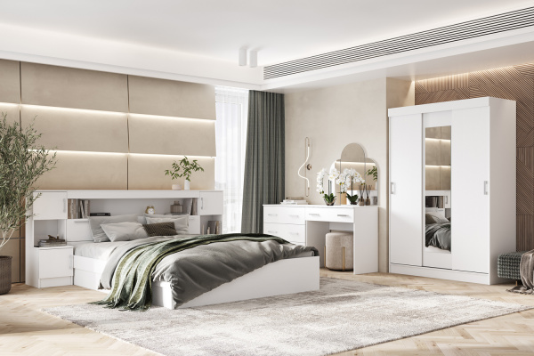 Фото Тумба прикроватная Бася (2 шт.), Белый