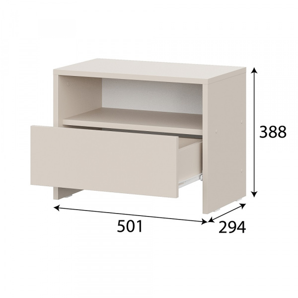 Фото Тумба прикроватная Камелия 1, Меланж