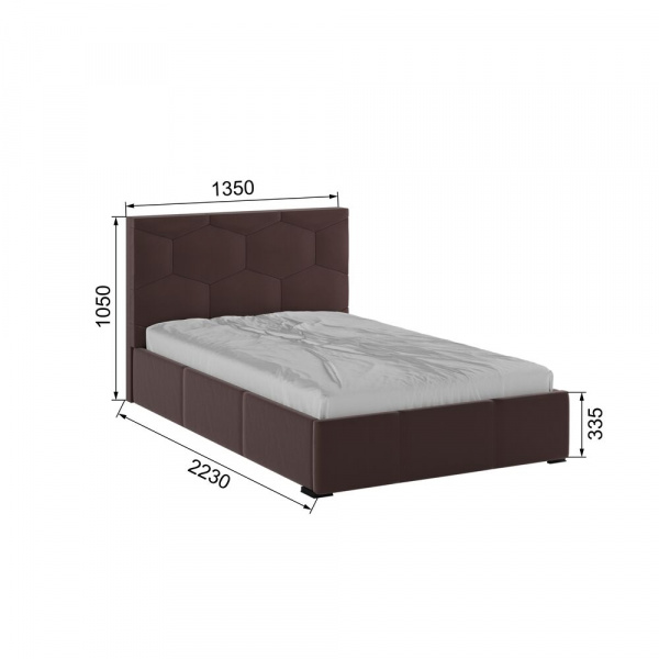 Фото Каркас кровати Манука, Коричневый