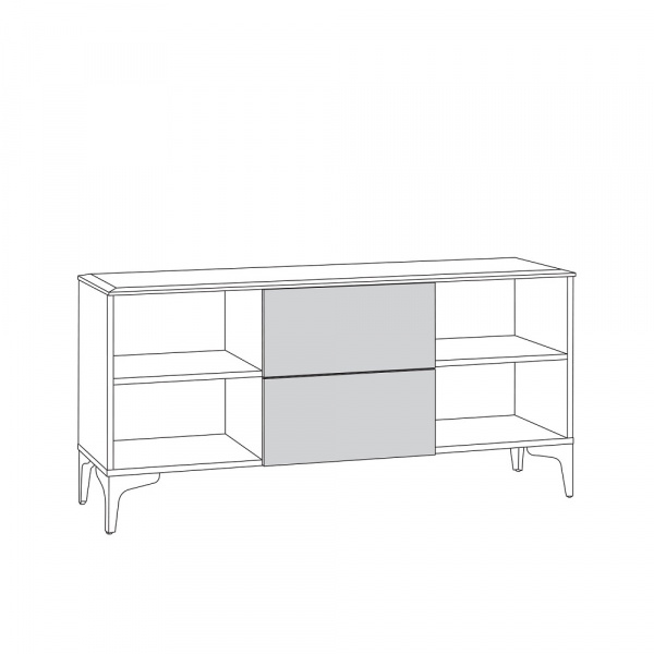 Фото ТВ тумба Валенсия 16.45, Белый шагрень