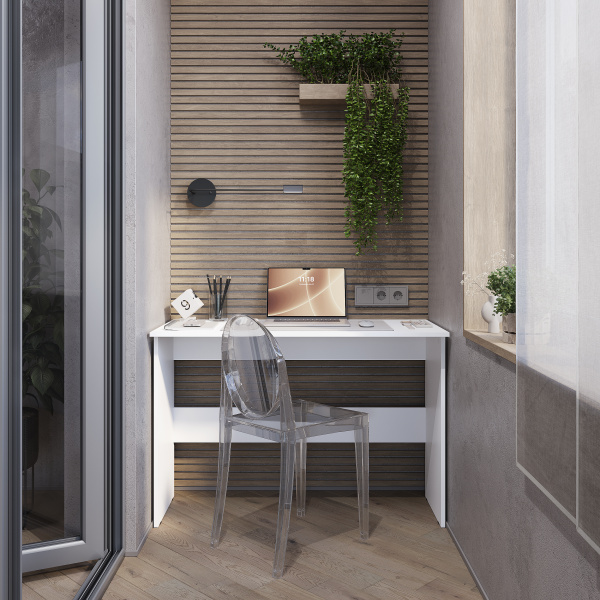 Фото Стол письменный Берг ПС-01, Белый