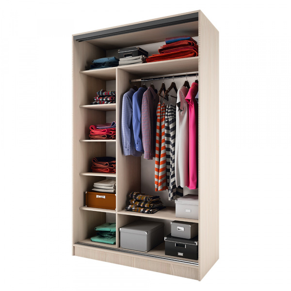 Фото Шкаф-купе Тринити 9 1,35 м, Сандал светлый