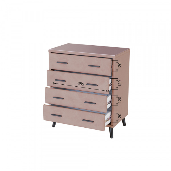 Фото Комод Пай, Пыльная роза