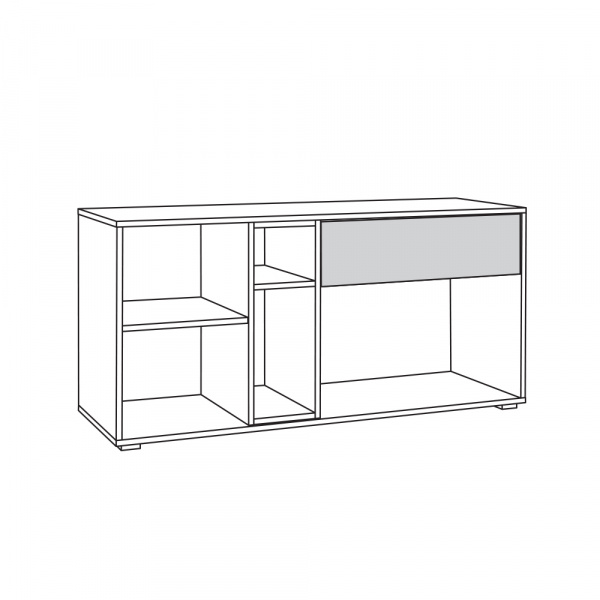 Фото Тумба Бэль 10.91, Белая; Дуб Золотой