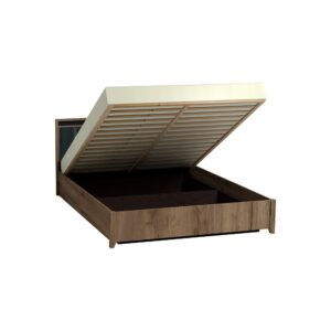Nature 307 (спальня) Кровать Люкс с подъемным механизмом (1600)  (Дуб табачный Craft-Черный)