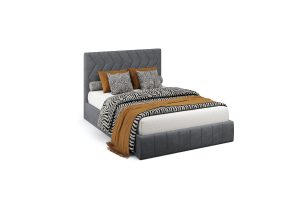 Кровать Грейс с подъемным механизмом 140х200, Тип A, Ultra (grey)