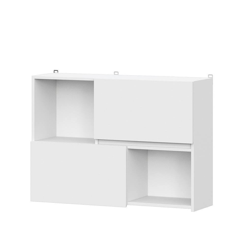 Кухонный гарнитур "Одри (Герда)" 1,0м (Шкаф барный с нишами10в2) (Белый) серия 2