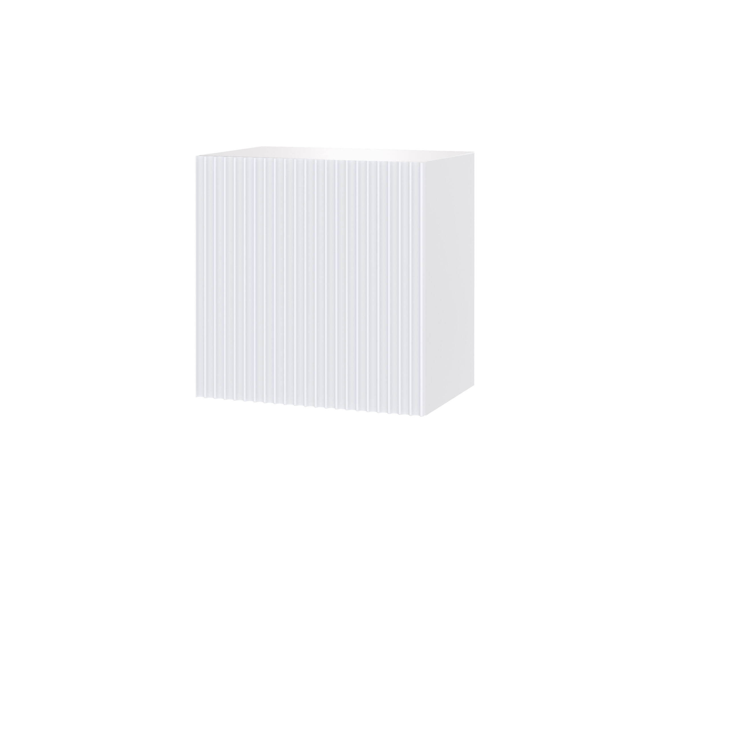 Гостиная Сириния Куб 2 белый/МДФ белый снег