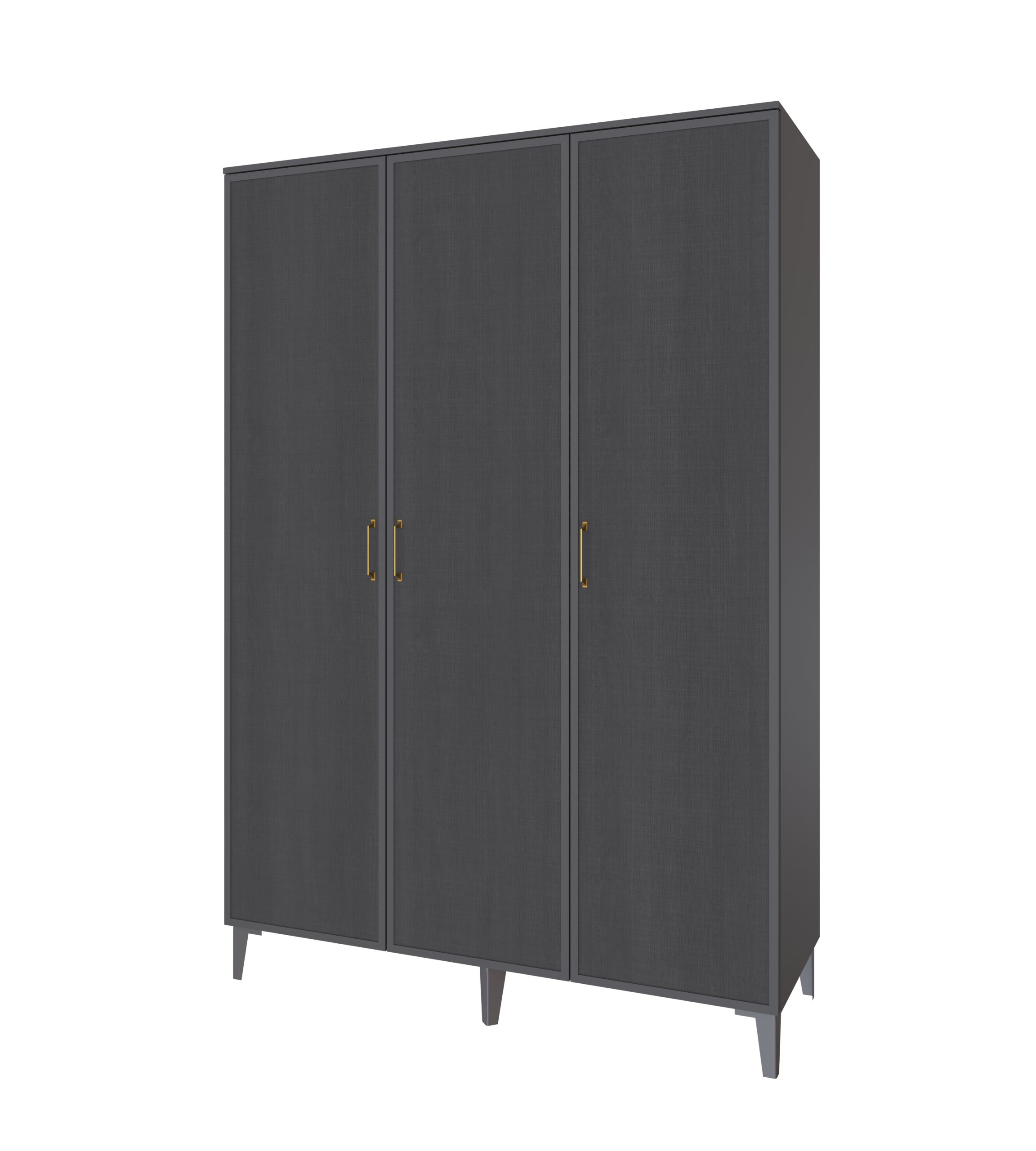 Спальня Толедо Шкаф 3-х ств. ТШ-23 графит серый