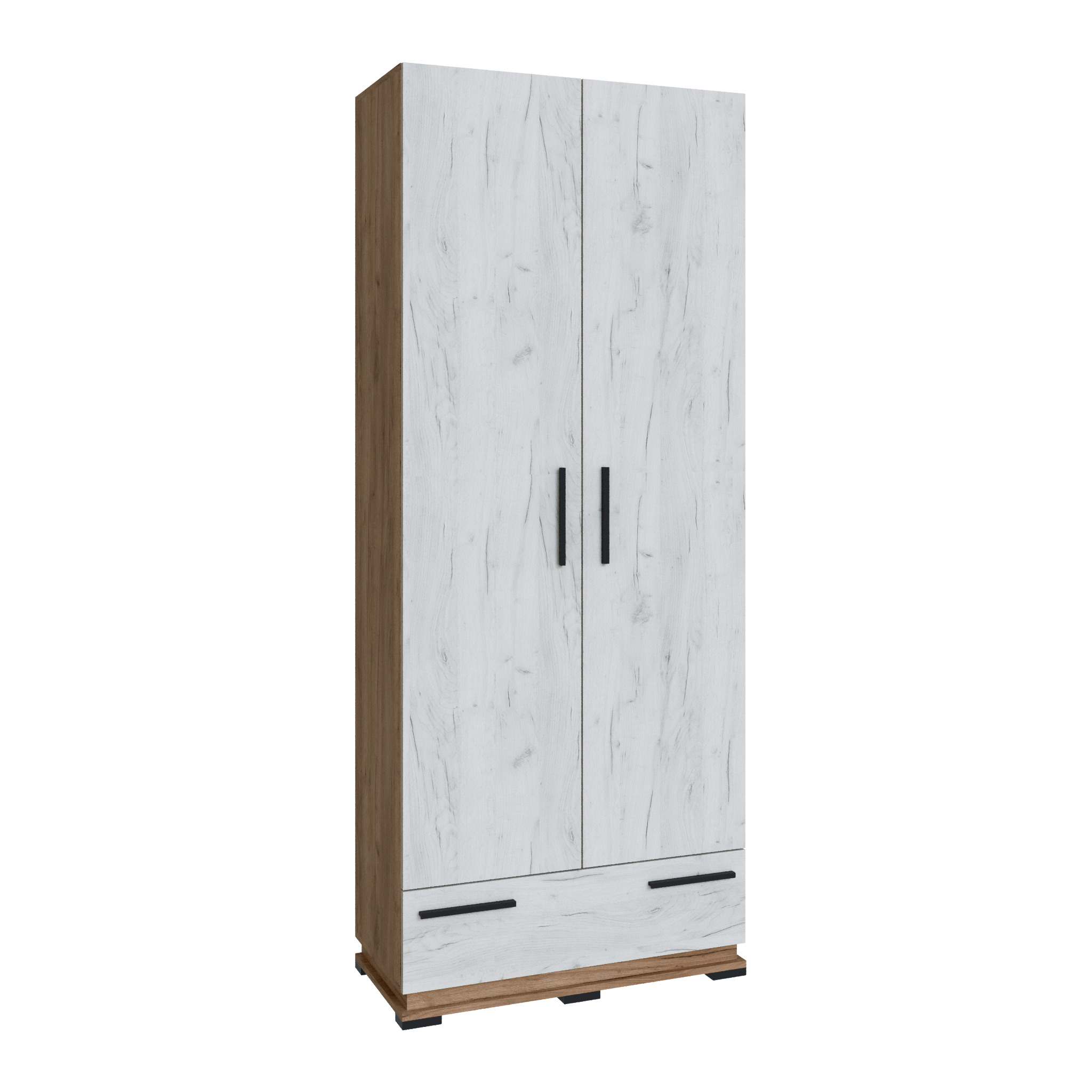 Прихожая Модена шкаф МШ-30 дуб крафт табачный/дуб крафт белый/венге