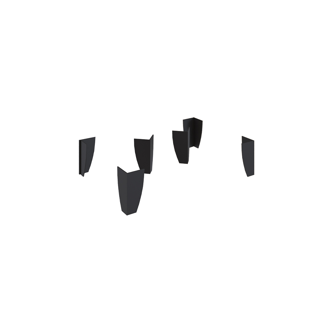 Гостиная Малави Опоры для МТВ-1 черный