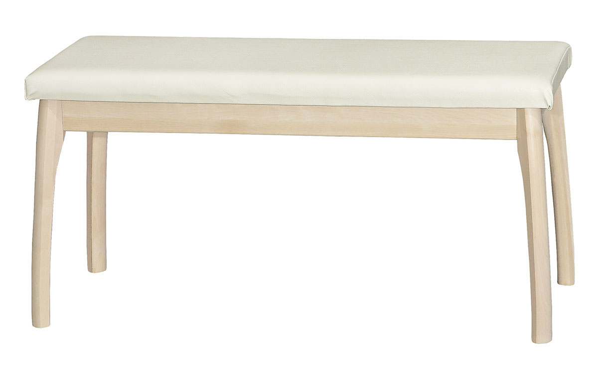 Скамья для прихожей /мягкая/ (L=1000мм) (Бесцветный (Лак),MORGAN CREAM)