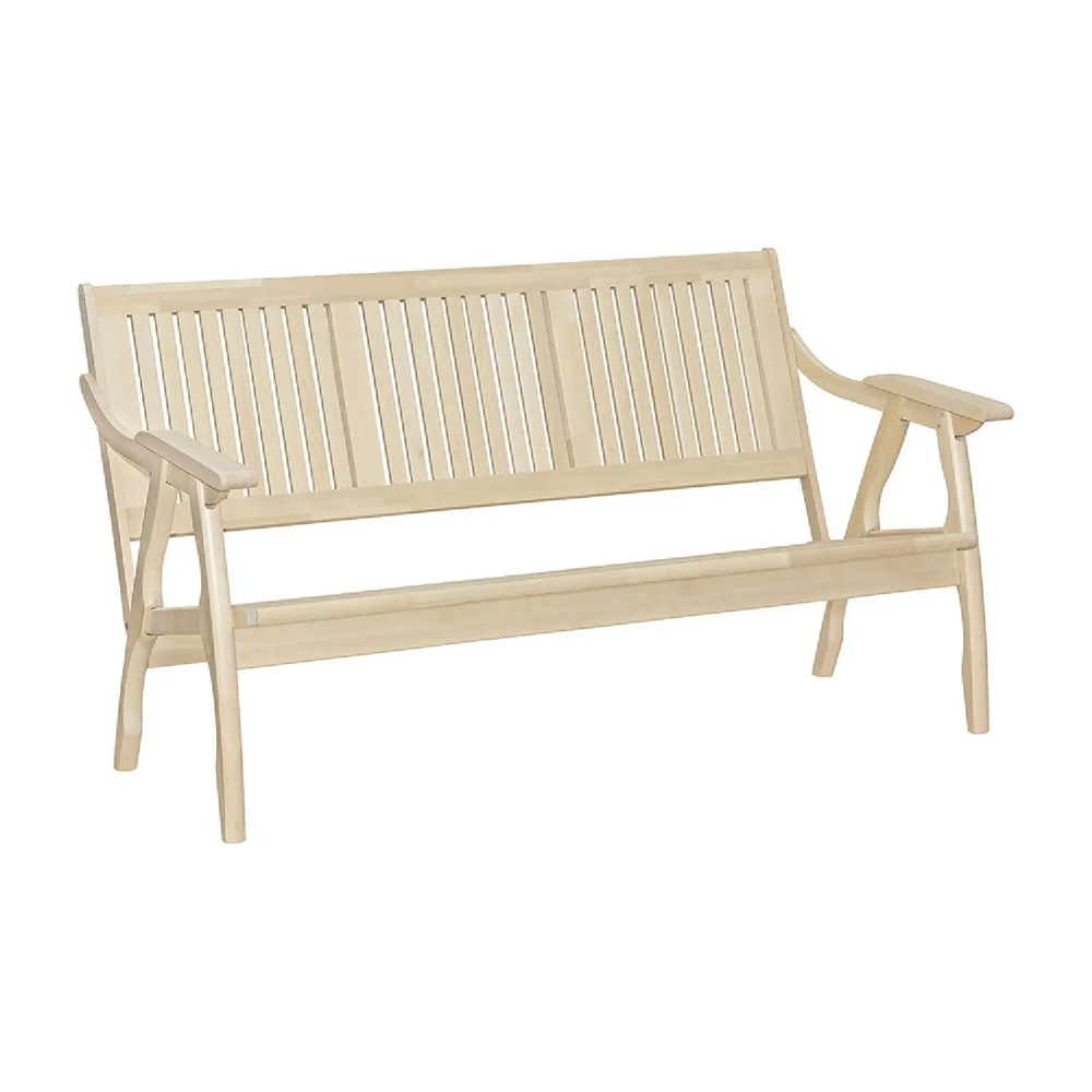 Диван-скамья массив решётка (Бесцветный (Лак))