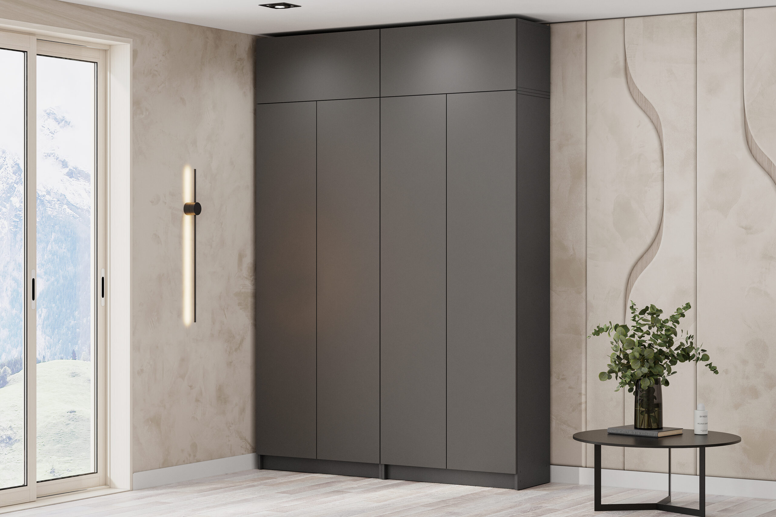 Модульная система Бали, Графит серый. Комплект 3