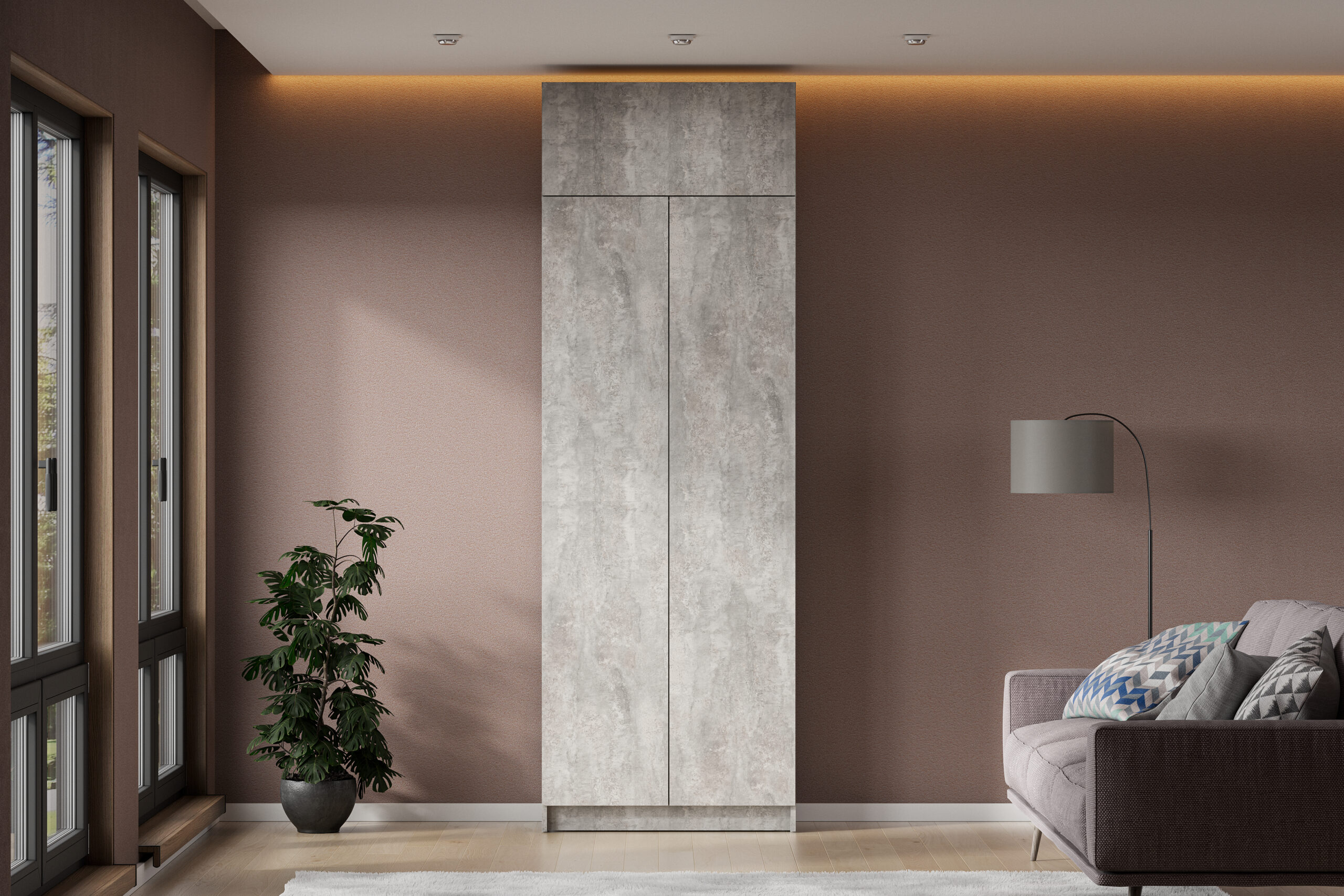 Модульная система Бали, Цемент светлый. Комплект 4