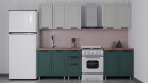 Аленушка Кухня Лилия 2.0 Керамика/Изумруд