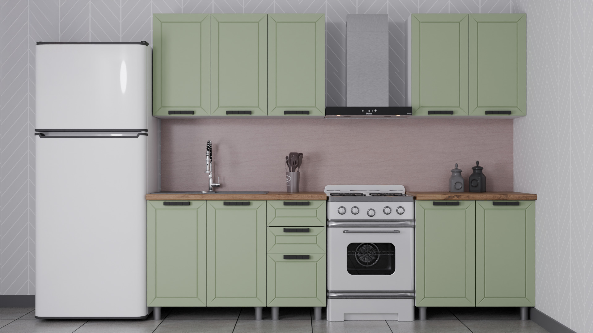 Аленушка Кухня Лилия 2.0 Фисташка