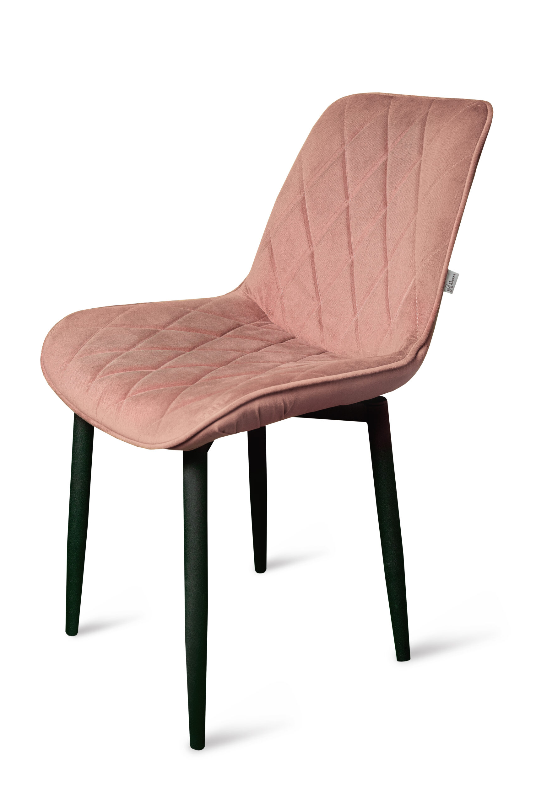 Стул "Оскар" черный матовый Томми 14 пыльная роза