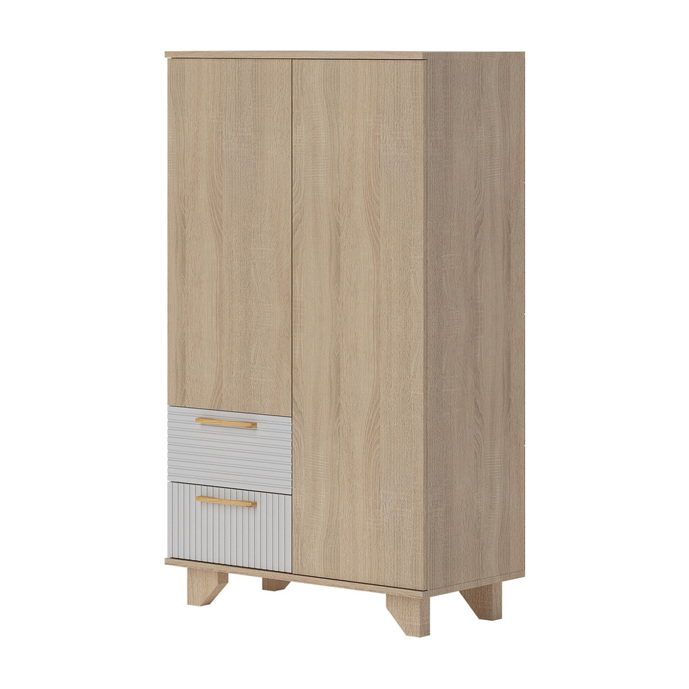 Ньёрд ТВ Тумба 1501.4 Дуб Сонома / Белый софт матовый