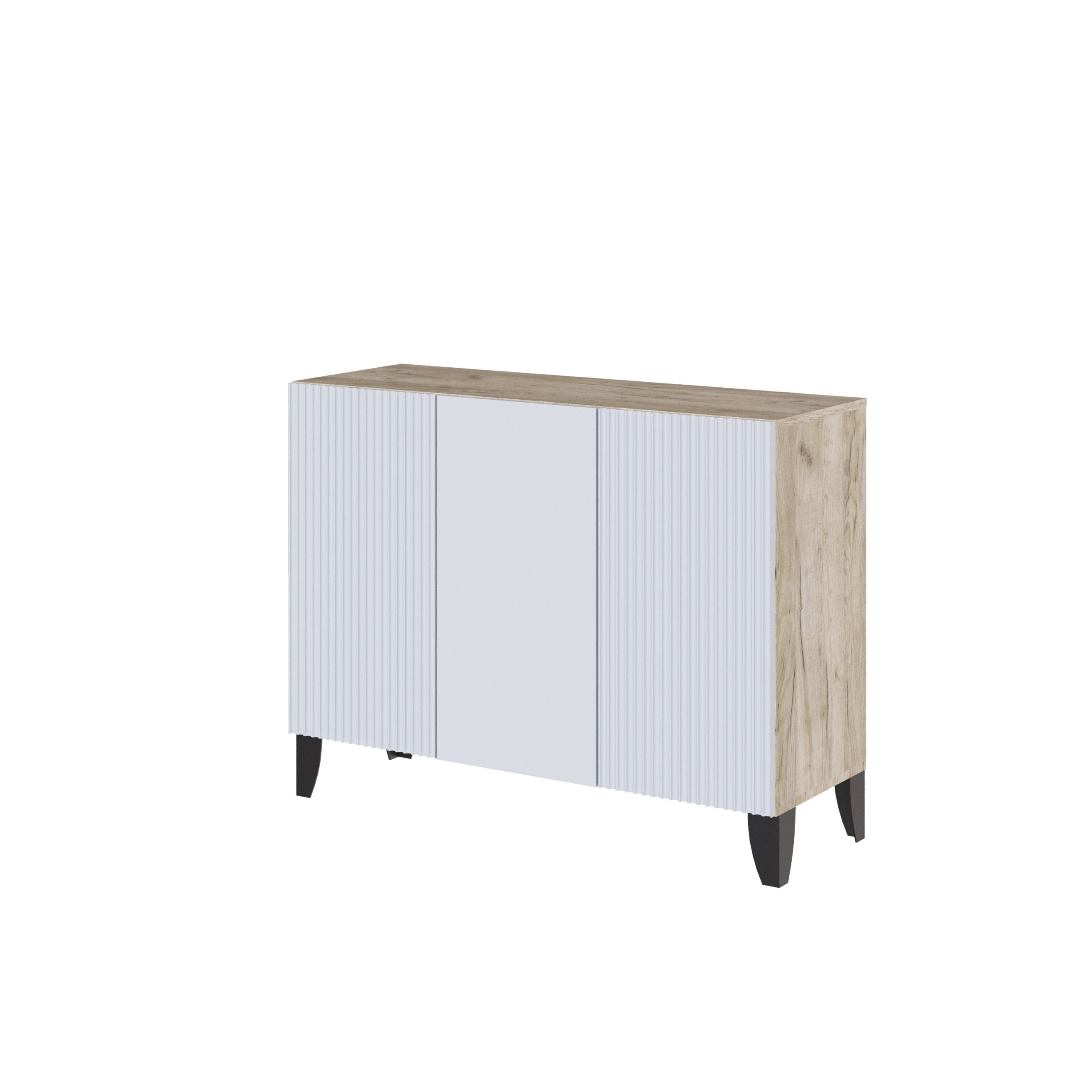 Гостиная Сириния Комод дуб крафт серый/светло-серый