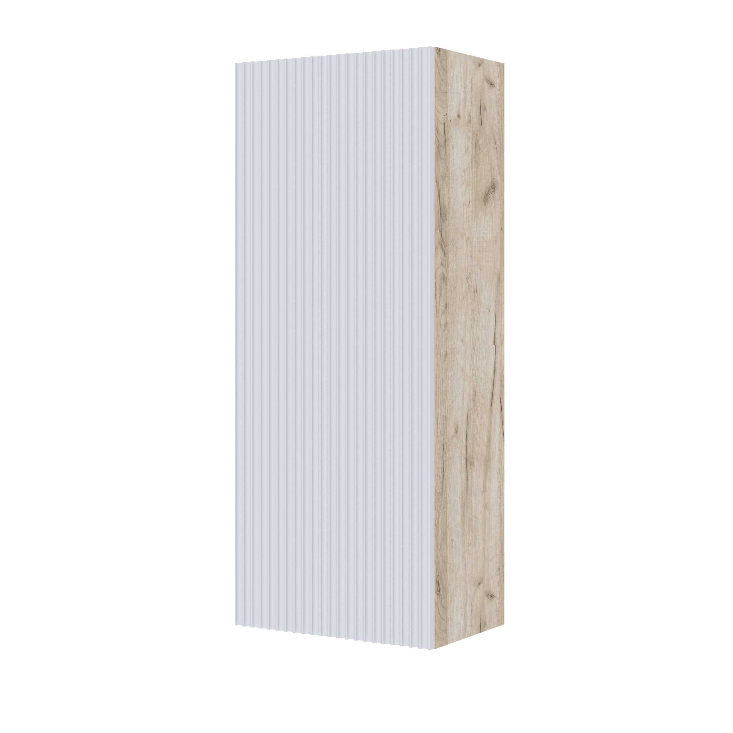 Гостиная Сириния Шкаф навесной дуб крафт серый/светло-серый