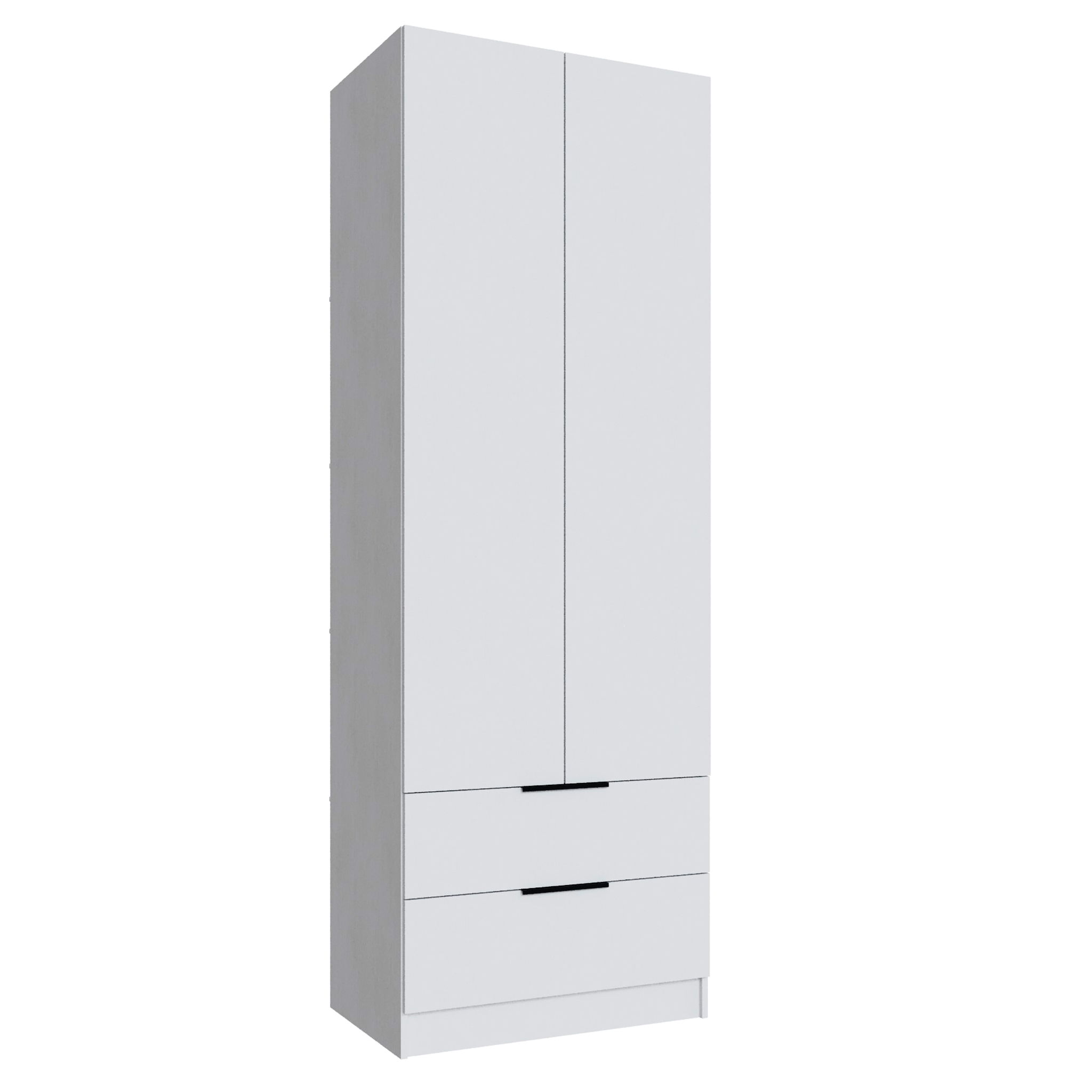 Шкаф Мадрид (0,8) с 2 ящ. без зеркала белый