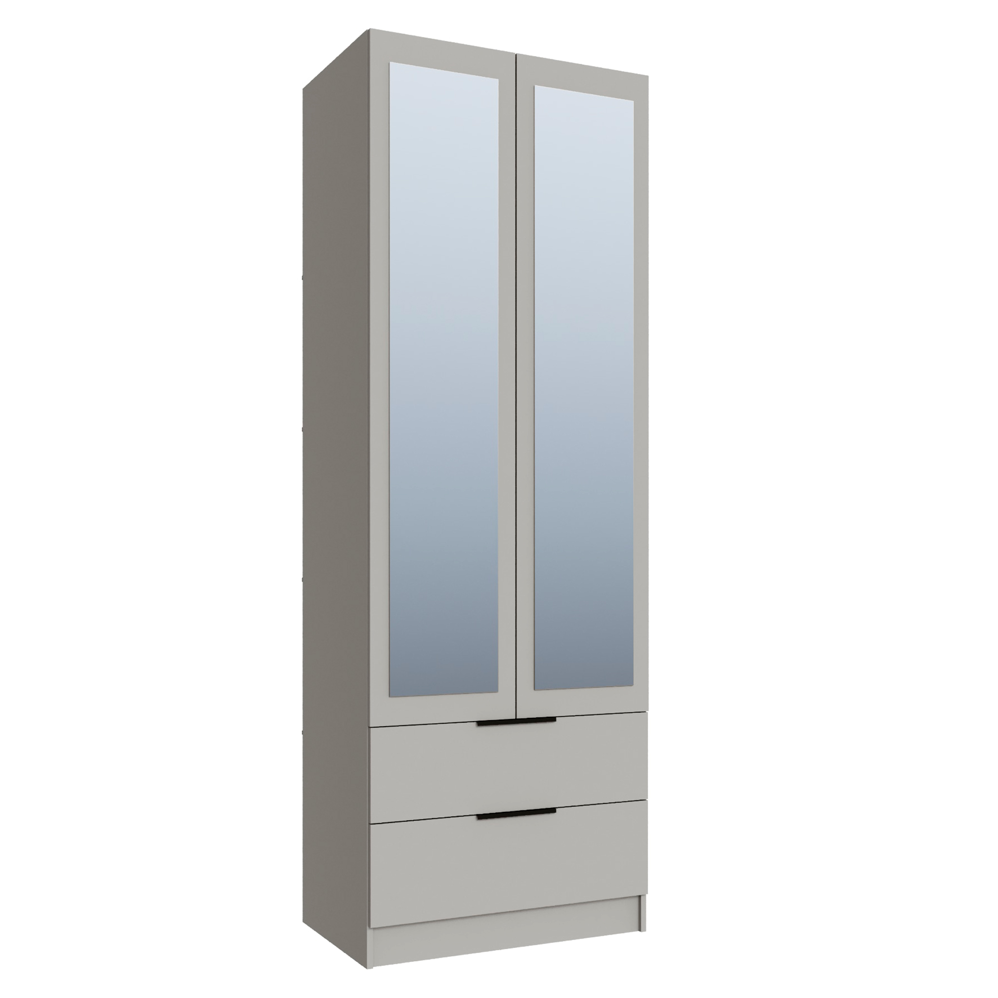 Шкаф Мадрид (0,8) с 2 ящ. с зеркалом кашемир