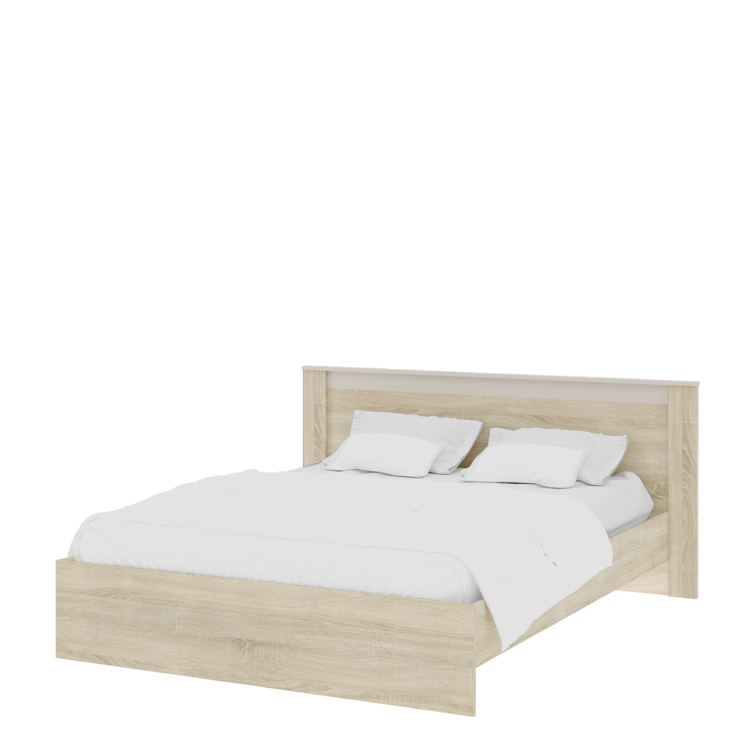 Спальня Адель кровать (1,6) дуб сонома/кашемир