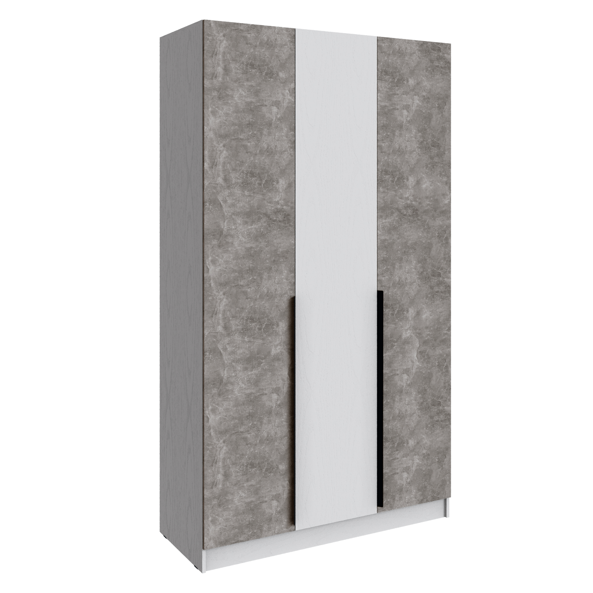 Шкаф Мадрид (1,3) без зеркала белый/ателье светлое