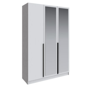 Шкаф Мадрид (1,5) с зеркалом белый