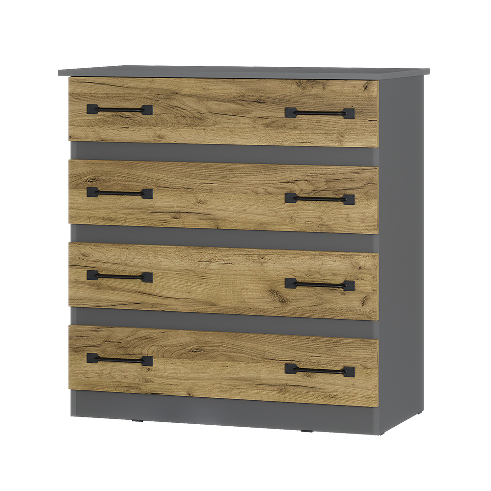 Комод "Лофт" графит/крафт