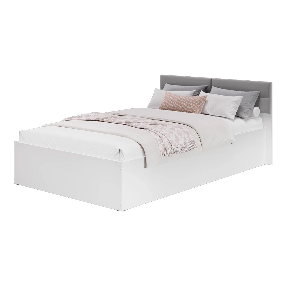 Кровать 1,2 м "Фьюжн" Белый