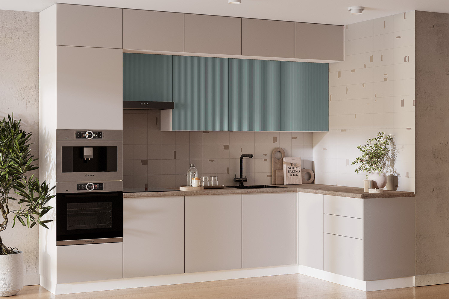 Кухня комплектация №6 Шарли бриз (MF11)/кашемир