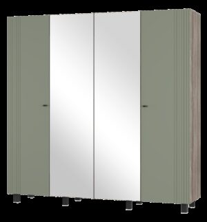 Шкаф 4-х створчатый "Олива" ШК-13 Дуб каньон/MF12 Эвкалипт