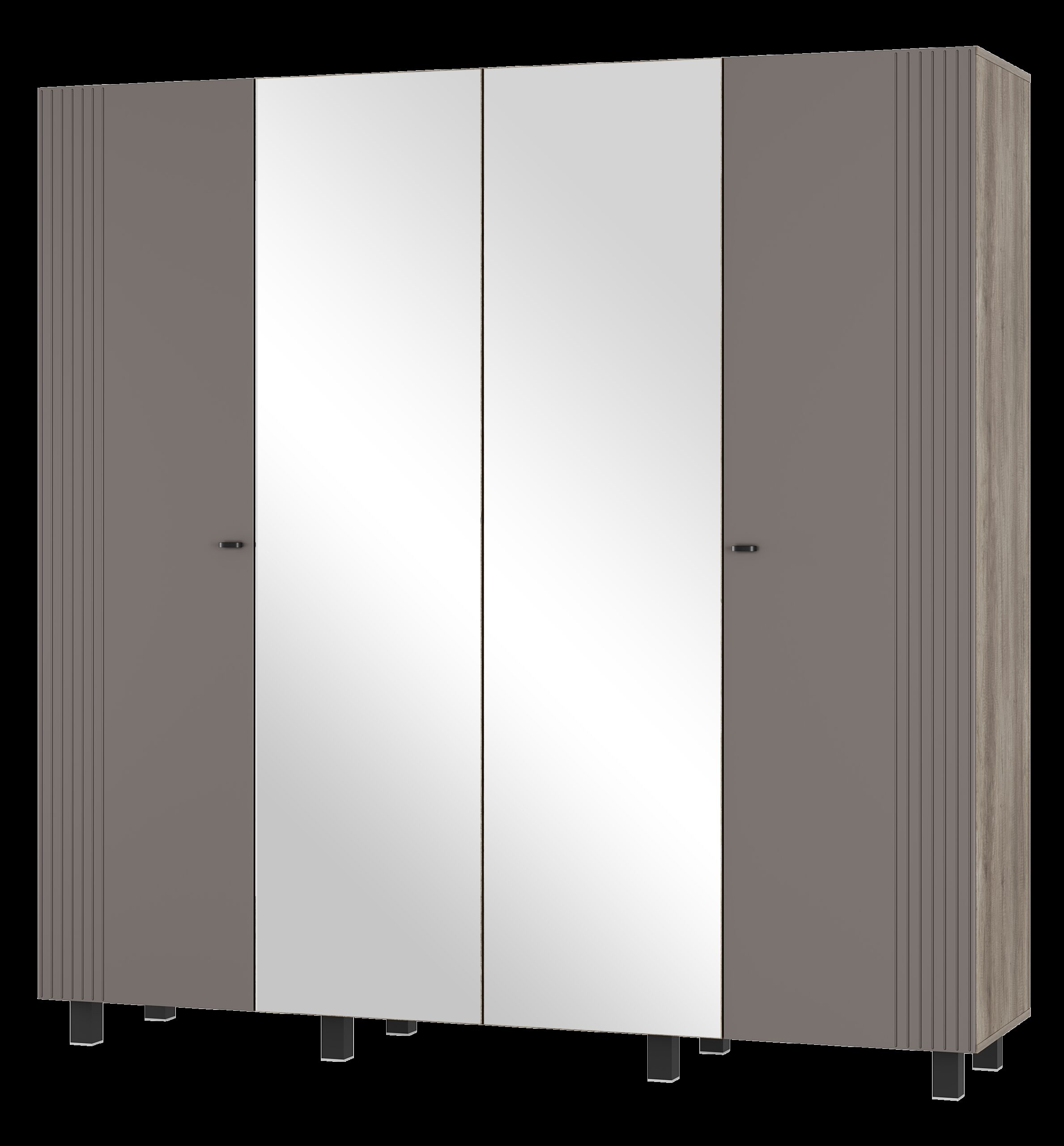 Шкаф 4-х створчатый "Олива" ШК-13 Дуб каньон/MF14 Муссон